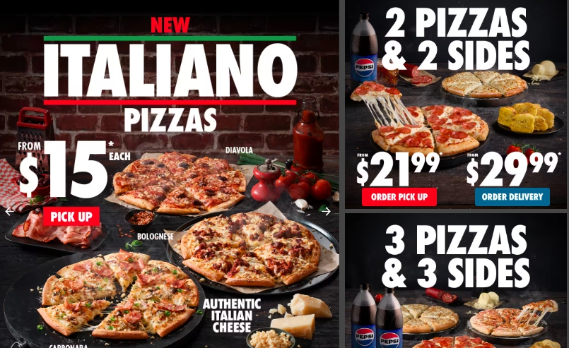 Dominos披萨 8月优惠券来了！50%折扣！大份超值系列披萨$5.95！