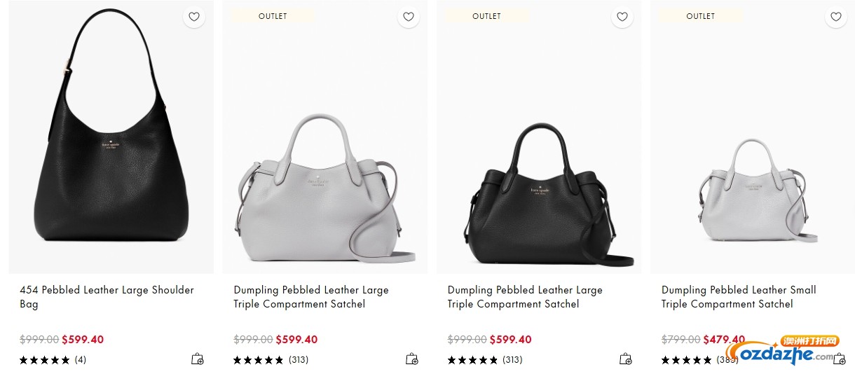 Kate Spade Outlet各种包包：50%折扣！最高20%折上折！
