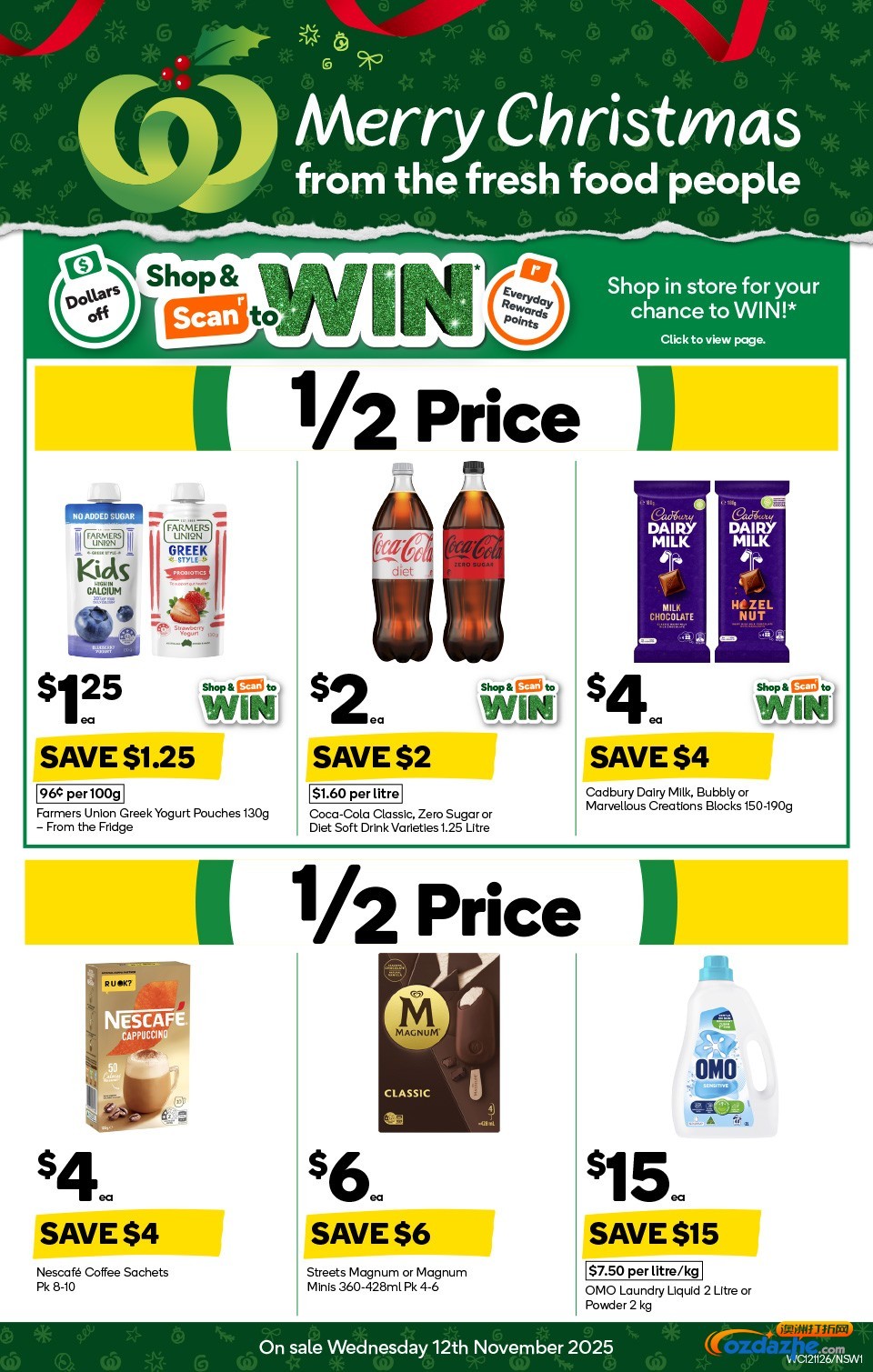 Woolworths 最新打折图表！11月12日-11月18日！