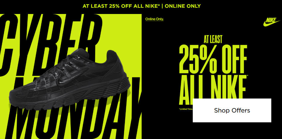 JD Sports官网Cyber Monday促销：各大品牌运动鞋最高50%折扣！