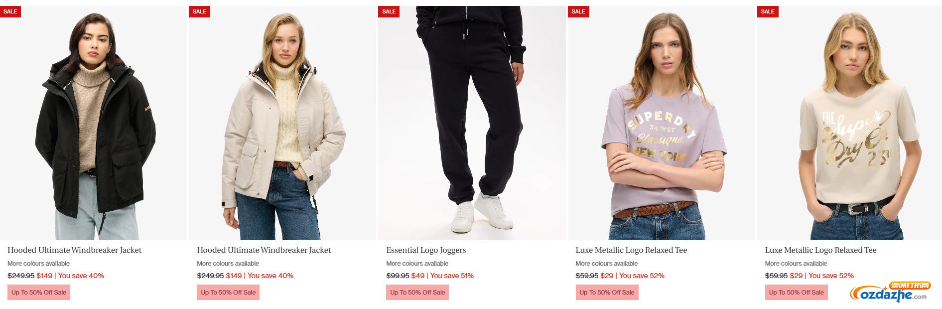 Superdry Boxing Day 促销：各种衣服最高50%折扣！