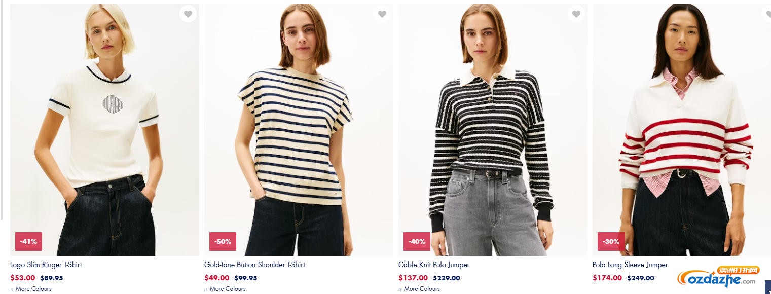 Tommy Hilfiger 季中促销：衣服、鞋子、包等全场最高50%折扣！