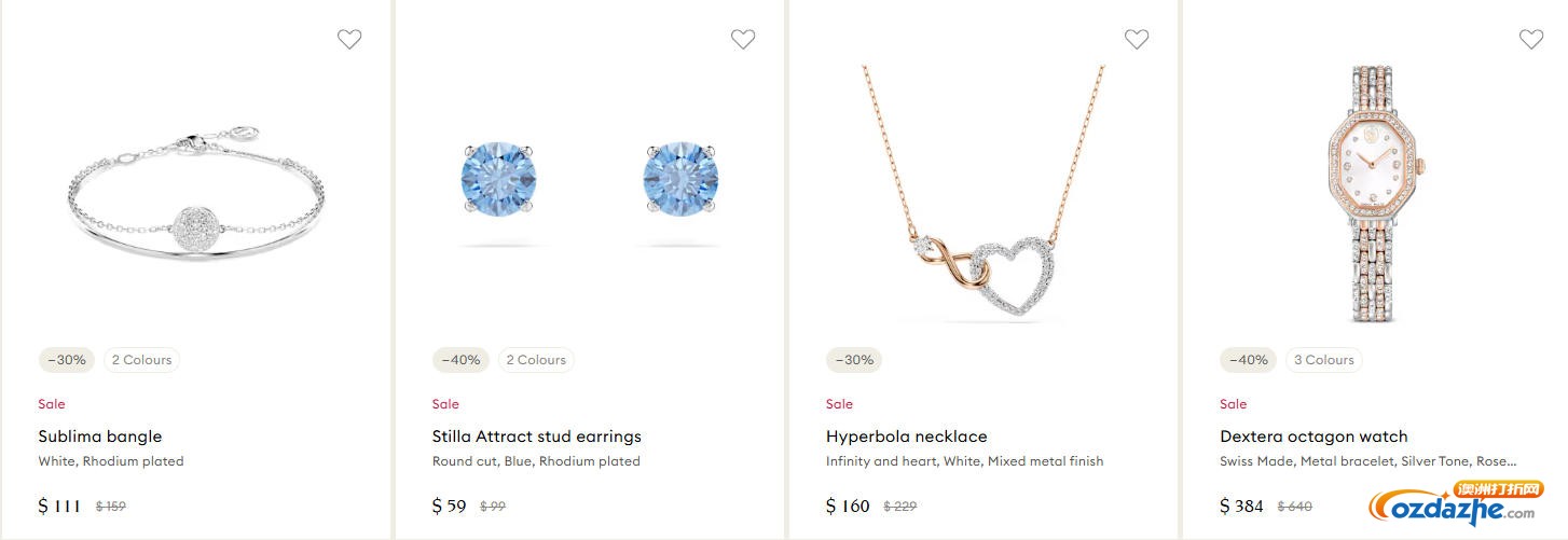 施华洛世奇官网促销：最高40%折扣！@ Swarovski